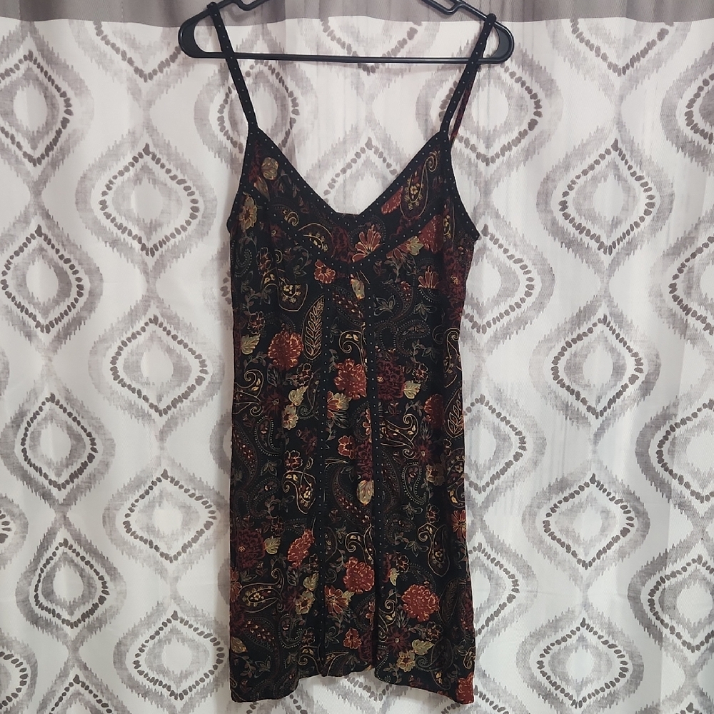 Idyllwind Multicolor Floral Paisley Mini Slip Dress